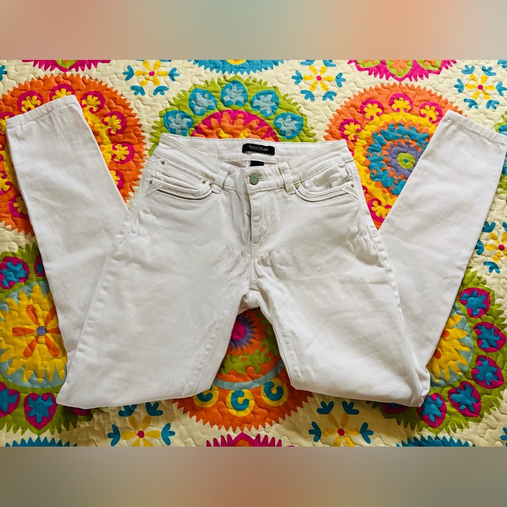 White House Black Market Skinny White Jeans